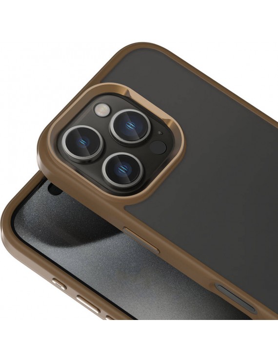 Apple iPhone 16 Pro Max Kılıf Magsafe Şarj Özellikli Parlak Kamera Çerçeveli Zore Kost Kapak