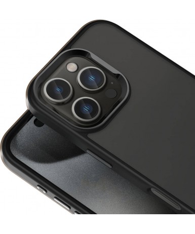 Apple iPhone 16 Pro Max Kılıf Magsafe Şarj Özellikli Parlak Kamera Çerçeveli Zore Kost Kapak