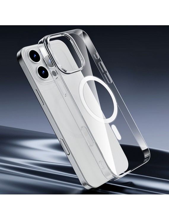 Apple iPhone 16 Pro Max Kılıf Magsafe Şarj Özellikli Wiwu YXK-207 Invisible Pro Sert PC Kapak