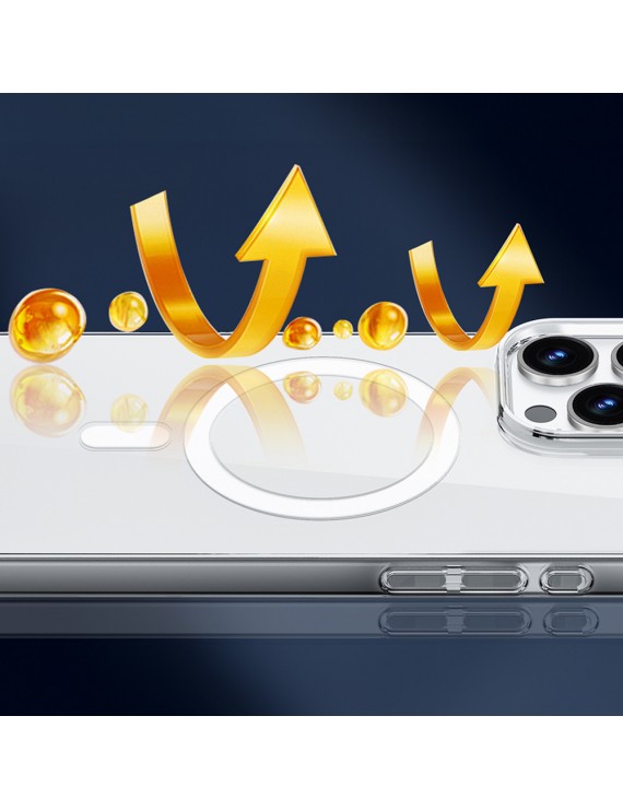 Apple iPhone 16 Pro Max Kılıf Magsafe Şarj Özellikli Wiwu YXK-207 Invisible Pro Sert PC Kapak