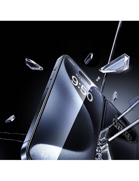 Apple iPhone 16 Pro Max Wiwu GT-017 Safir Kaplama Çizilmeye Dayanıklı Temperli Cam Ekran Koruyucu