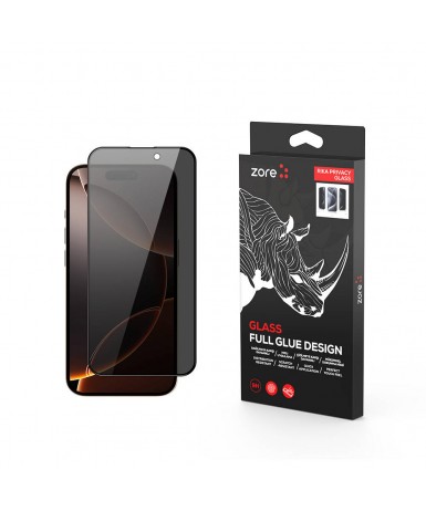 Apple iPhone 16 Pro Max Zore Rika Premium Privacy Temperli Cam Ekran Koruyucu