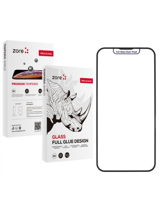 Apple iPhone 16 Zore Rika Premium Temperli Cam Ekran Koruyucu
