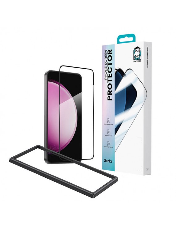 Galaxy S24 Plus Benks Ultra Shield 0.3mm Ekran Koruyucu + Kolay Uygulama Aparatlı