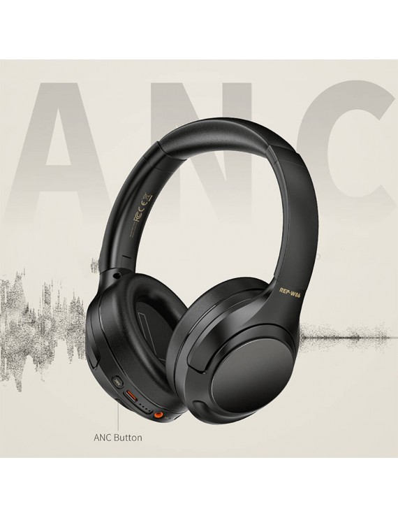 Recci REP-W86 ANC Özellikli Hi-Fi Ses Kaliteli Kulak Üstü Bluetooth v5.3 Kulaklık